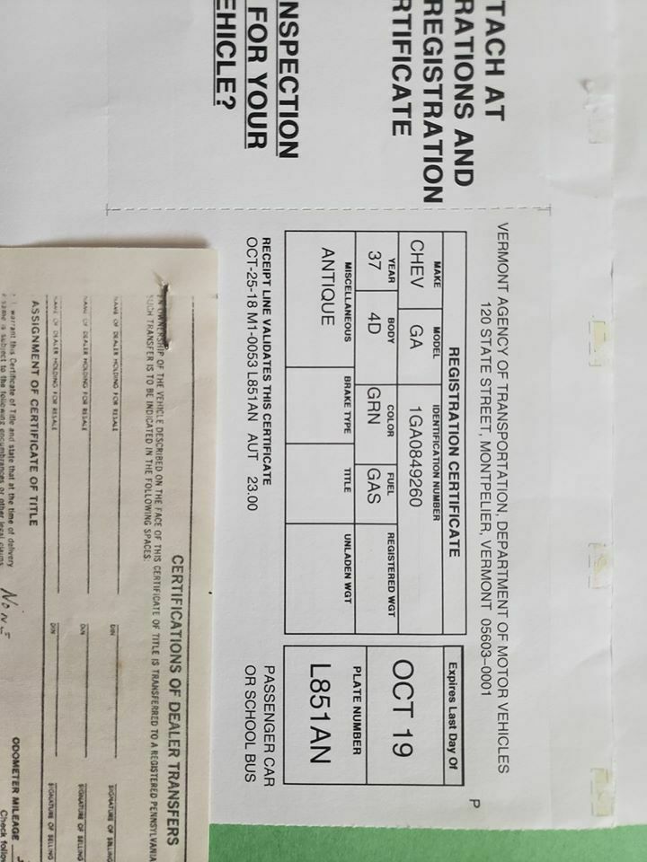 1937 Chevrolet Other Sedan