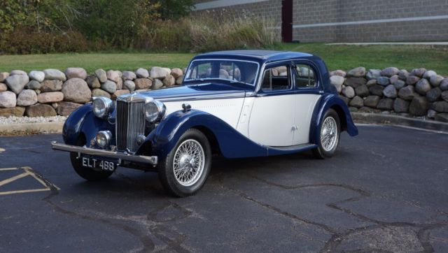 1937 Washington Blue with Rolls Royce Silver MG SA Coupe