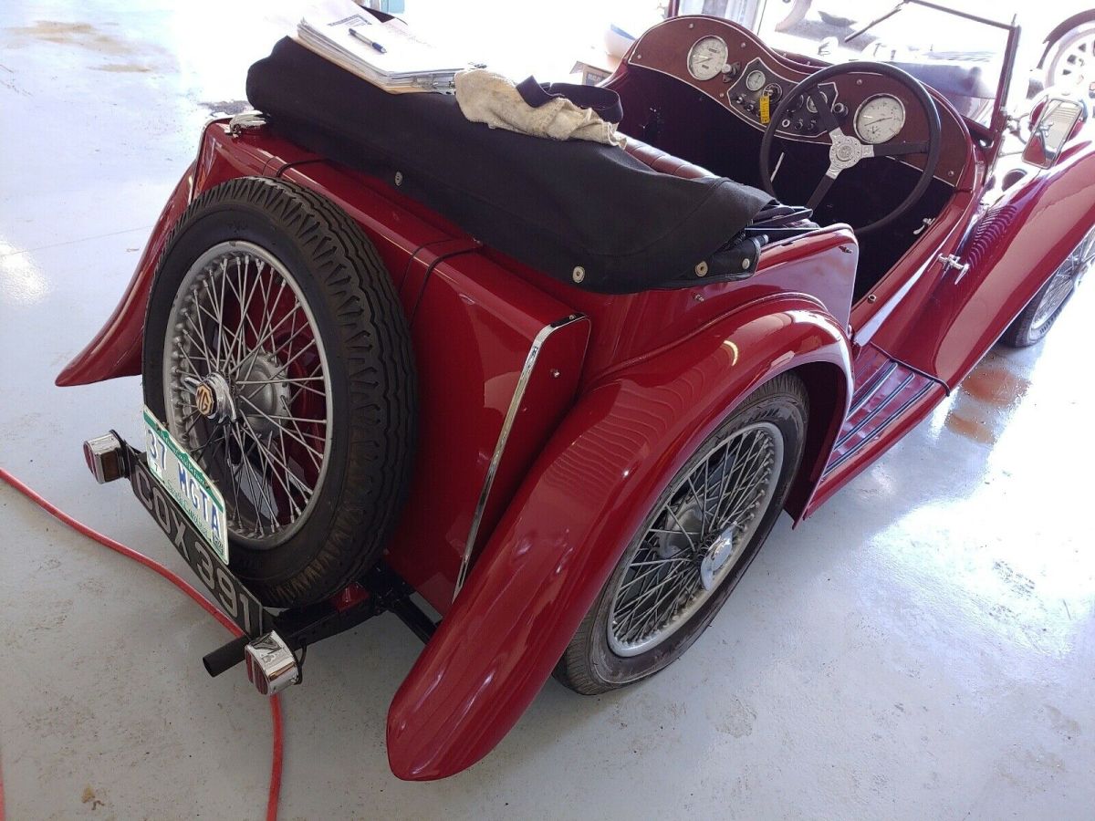 1937 Red MG TA