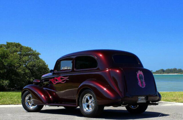 1937 Red Chevrolet Street Rod