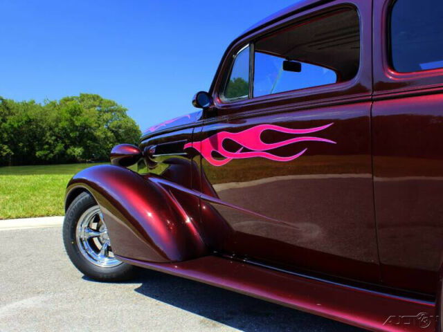 1937 Red Chevrolet Street Rod