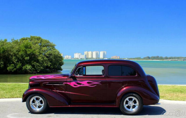 1937 Red Chevrolet Street Rod