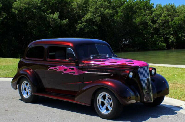1937 Red Chevrolet Street Rod