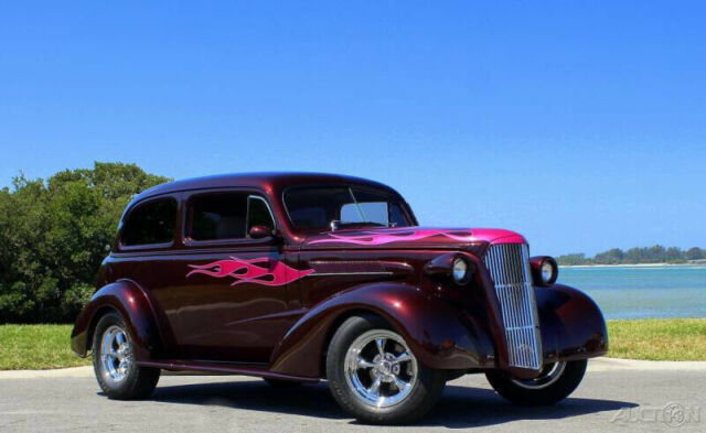 1937 Red Chevrolet Street Rod