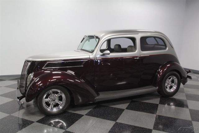 1937 Silver Ford Slantback