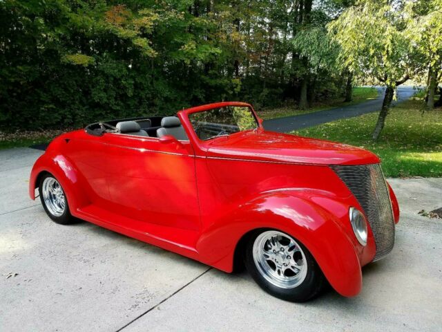 1937 Torch Red Ford Other Convertible