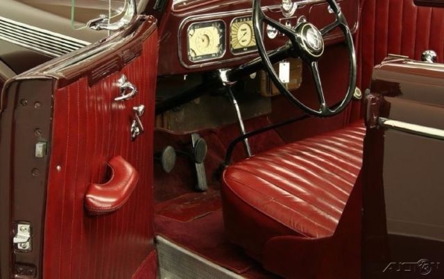 1937 Red Chrysler Imperial Convertible