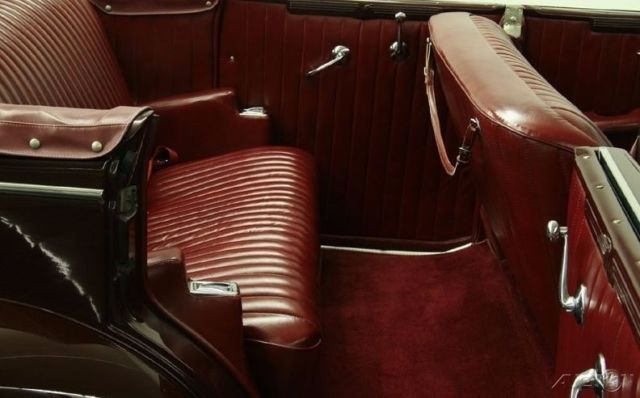 1937 Red Chrysler Imperial Convertible