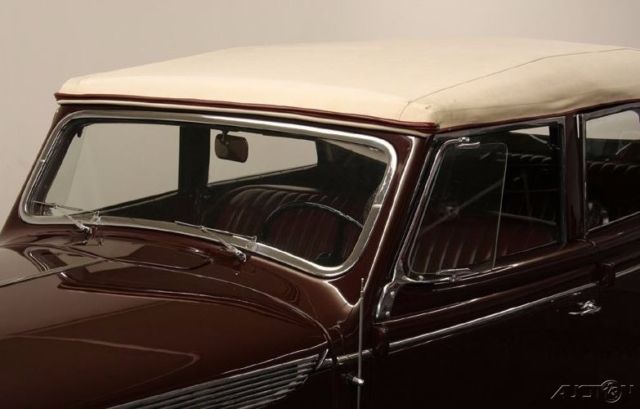 1937 Red Chrysler Imperial Convertible