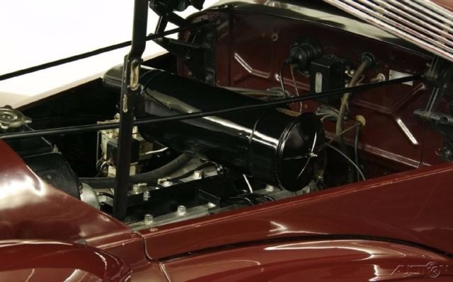 1937 Red Chrysler Imperial Convertible