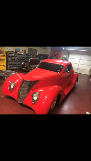 1937 Red Ford coupe Coupe