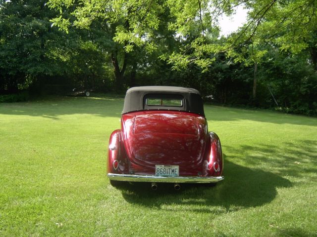 1938 Burgundy Ford Other Convertible