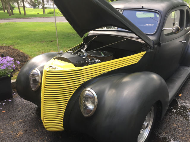 1938 Flat Black Ford 2 Door Coupe Coupe