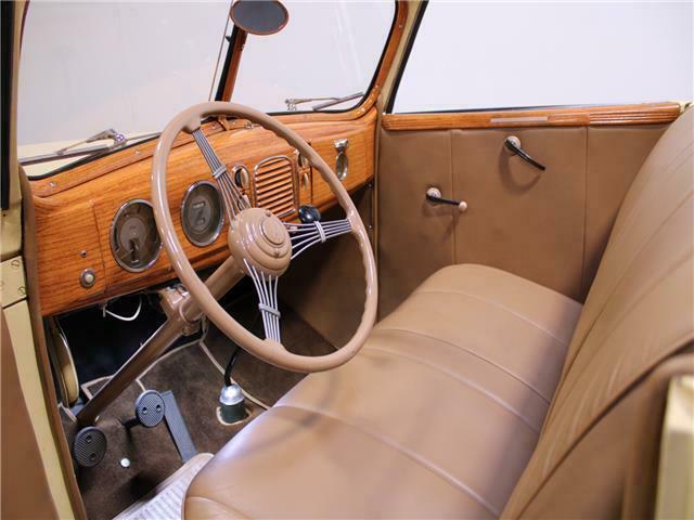 1938 White Ford 4 Door Convertible Convertible