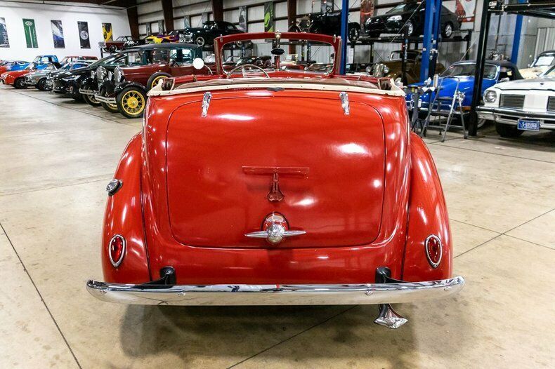 1938 Red Ford 740 Convertible
