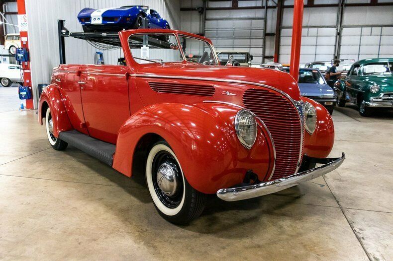 1938 Red Ford 740 Convertible