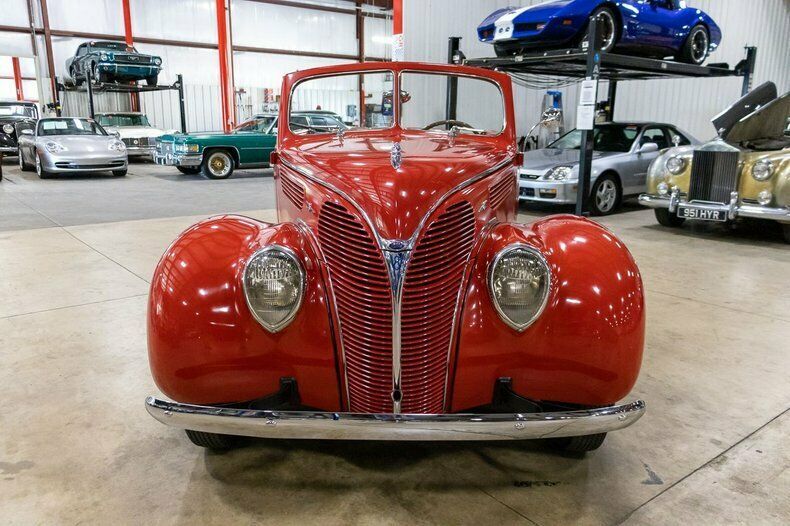 1938 Red Ford 740 Convertible