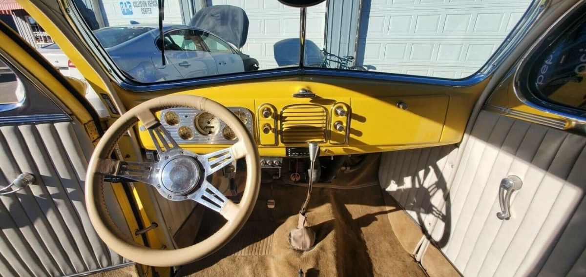 1938 Yellow Ford coupe Coupe