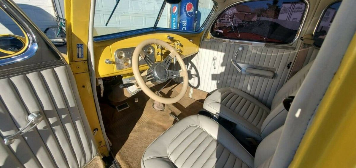 1938 Yellow Ford coupe Coupe