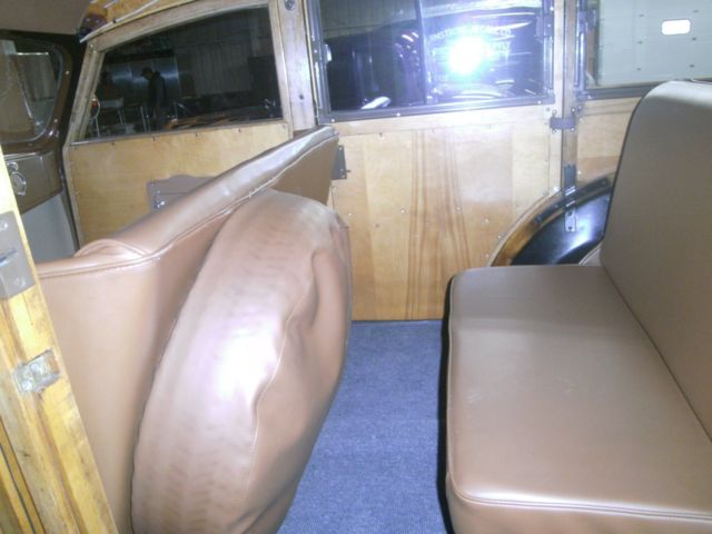 1938 Black Ford Deluxe Wagon