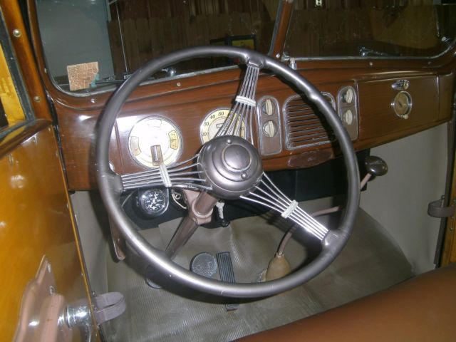 1938 Black Ford Deluxe Wagon