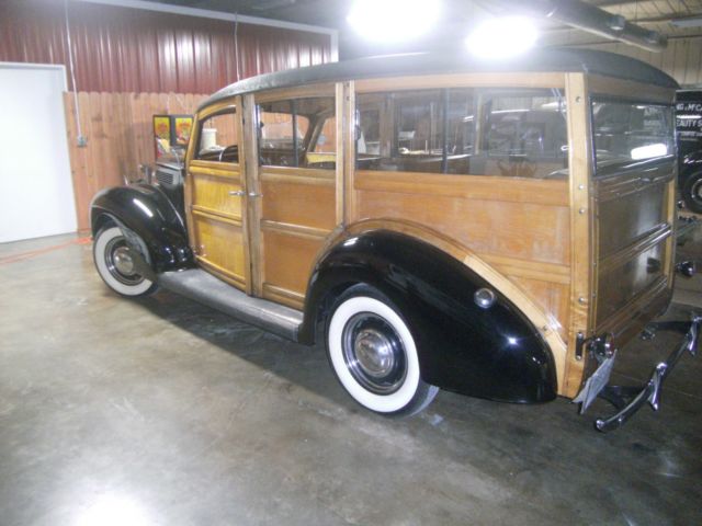1938 Black Ford Deluxe Wagon