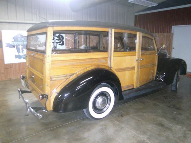 1938 Black Ford Deluxe Wagon