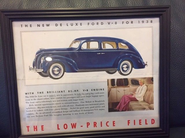 1938 Burgundy Ford Model 81 A Sedan