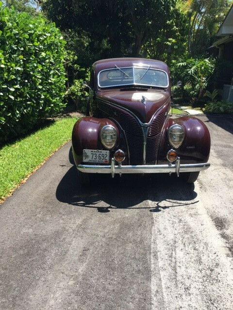 1938 Burgundy Ford Model 81 A Sedan