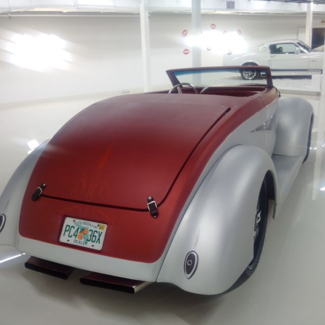 1938 Burgundy Ford A40 Convertible