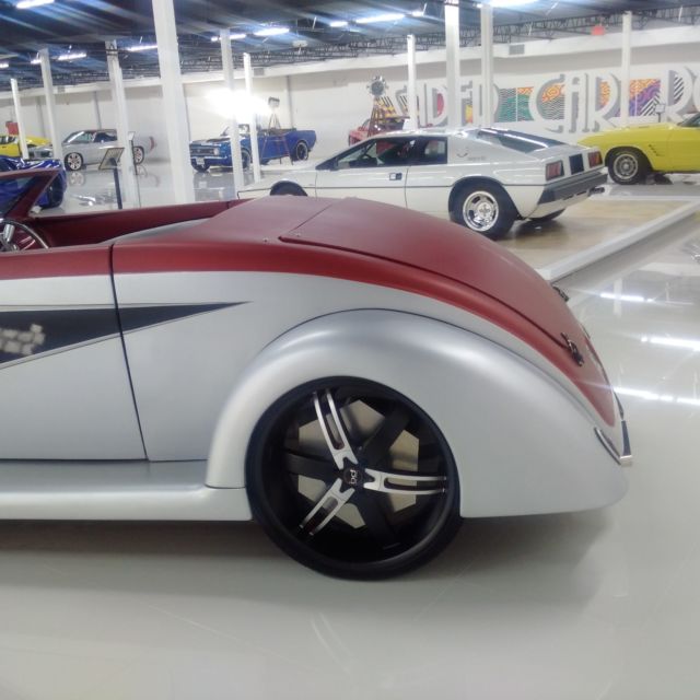 1938 Burgundy Ford A40 Convertible