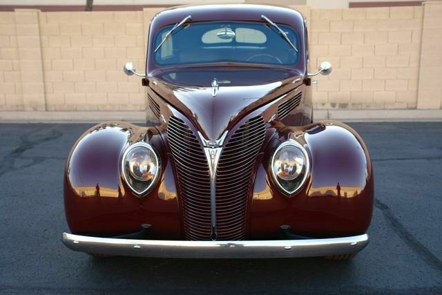 1938 Burgundy Ford Tudor Coupe