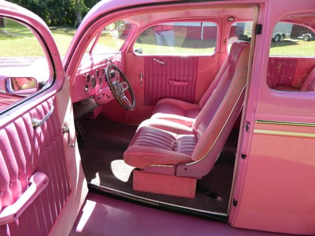 1938 Pink Ford Hot Rod Tudor Sedan Tudor
