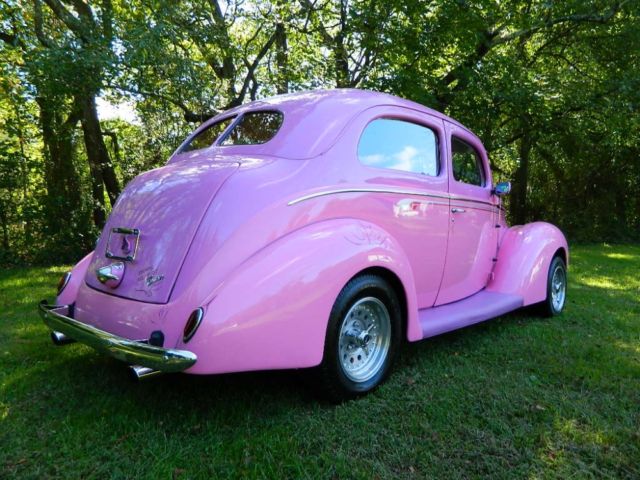 1938 Pink Ford Hot Rod Tudor Sedan Tudor