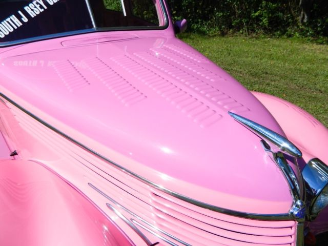 1938 Pink Ford Hot Rod Tudor Sedan Tudor