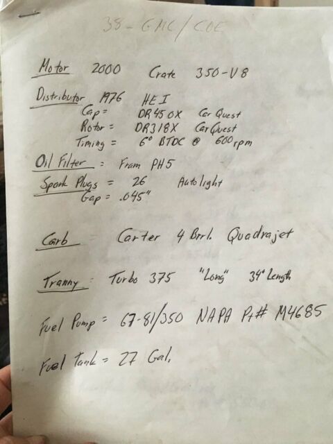 1938 Green GMC Other CAB OVER