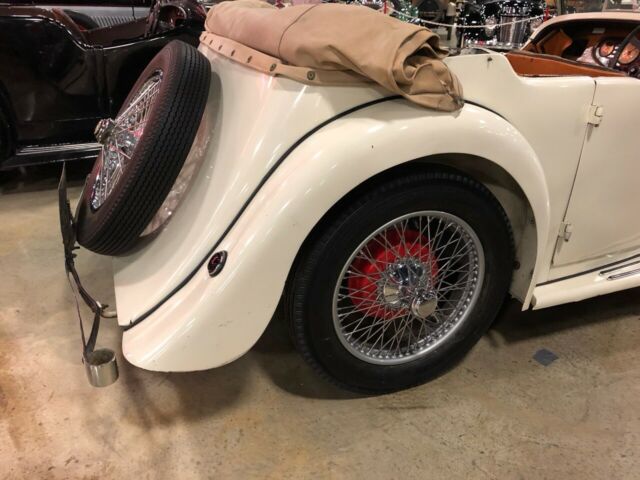 1938 Cream MG 1.5 VA tourer Roadster