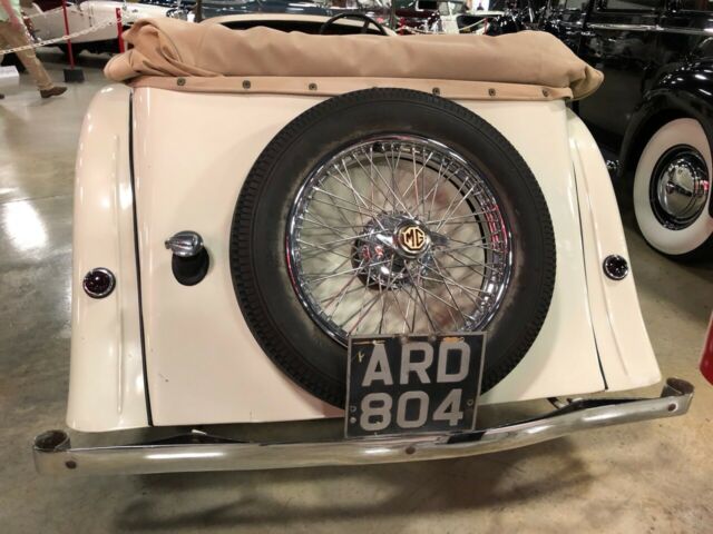 1938 Cream MG 1.5 VA tourer Roadster