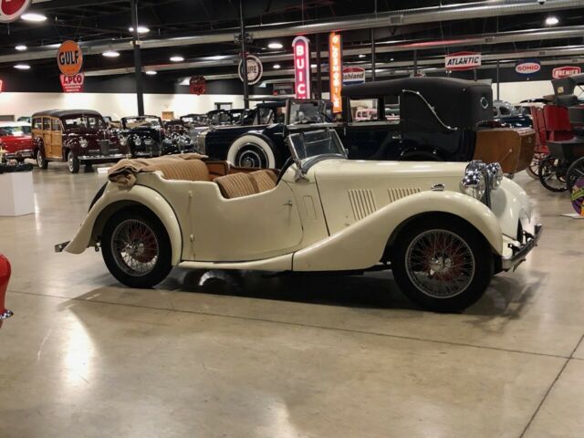 1938 Cream MG 1.5 VA tourer Roadster