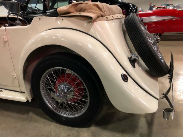 1938 Cream MG 1.5 VA tourer Roadster