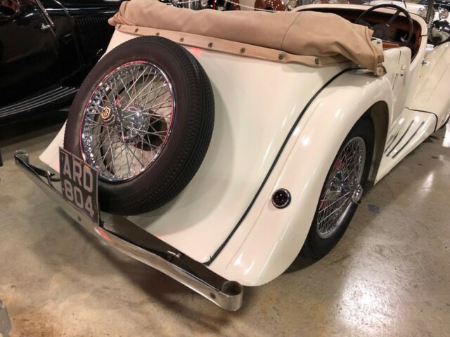 1938 Cream MG 1.5 VA tourer Roadster