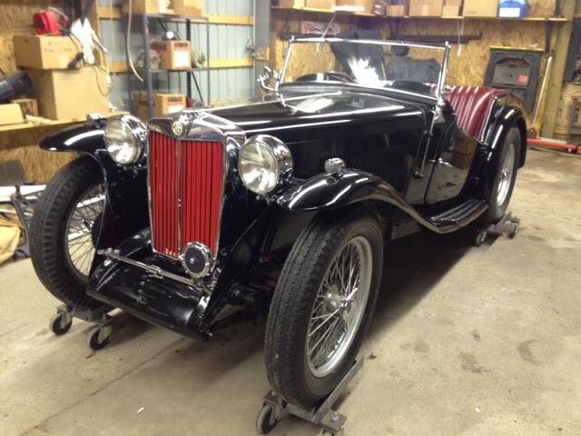 1938 Black MG T-Series Convertible