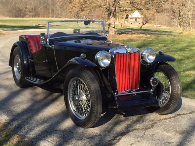 1938 Black MG T-Series Convertible
