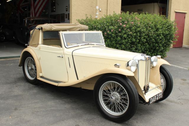 1938 CRACKERS AND CREAM MG TA Coupe
