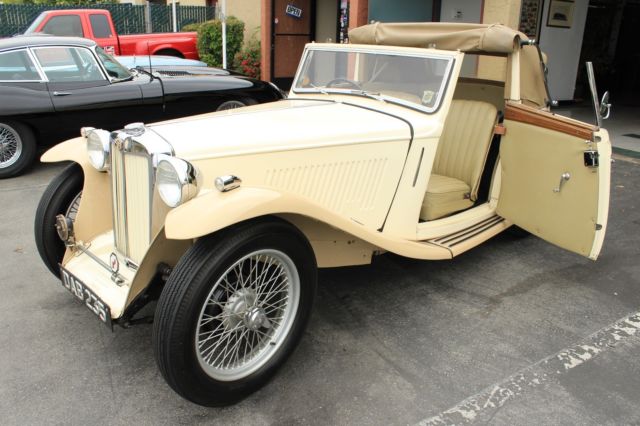 1938 CRACKERS AND CREAM MG TA Coupe