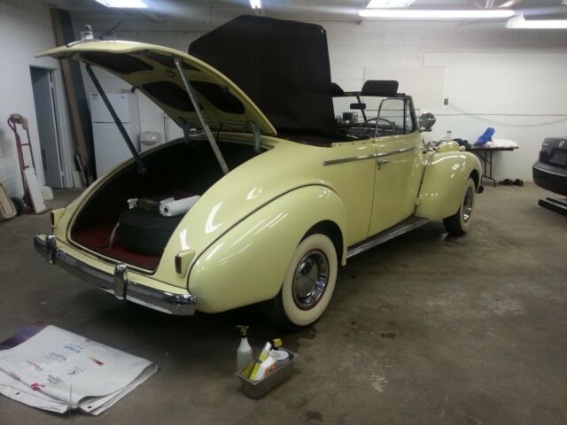 1939 Red Ford Model 48 Convertible