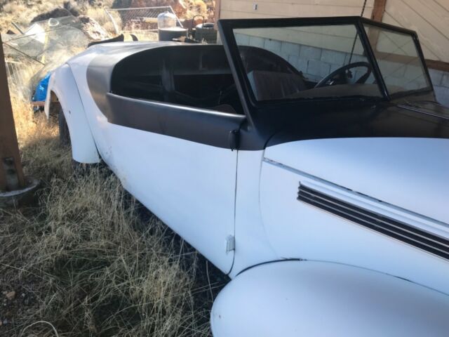 1939 White Dodge 2 door roadster custom Custom roadster