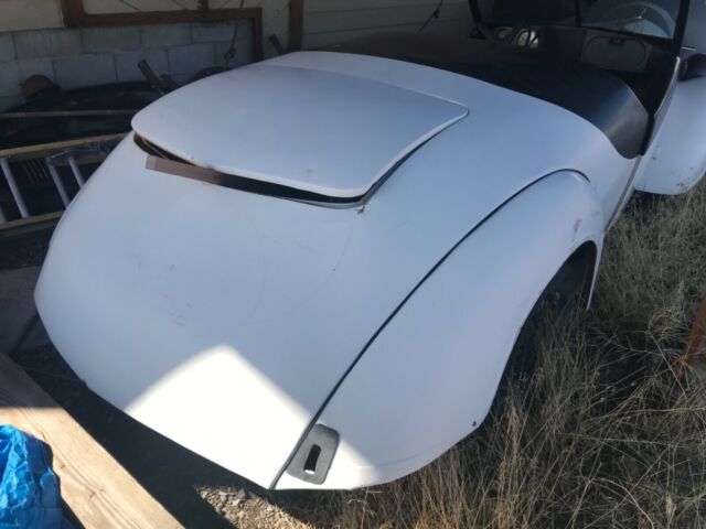 1939 White Dodge 2 door roadster custom Custom roadster