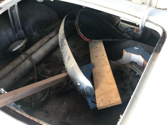 1939 White Dodge 2 door roadster custom Custom roadster