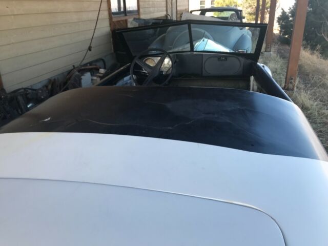 1939 White Dodge 2 door roadster custom Custom roadster